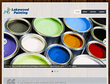 Tablet Screenshot of lakewoodpainting.com